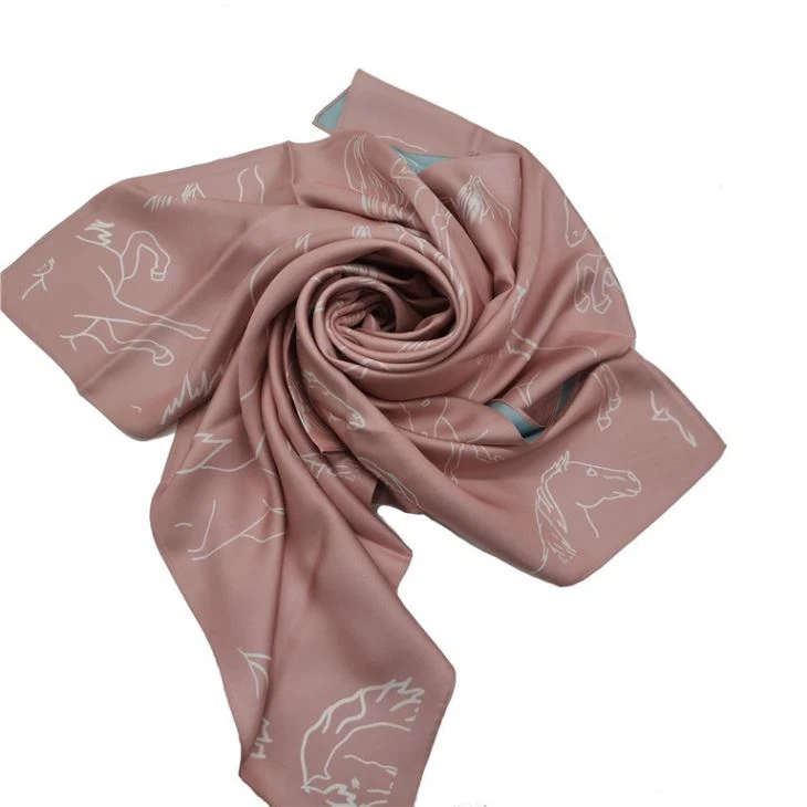 Silk Printed Scarf Long Scarf