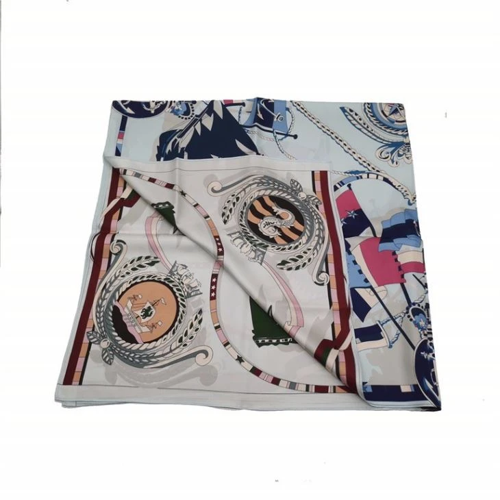 Customized Design Printed Silk Scarf Customized Design Printed Silk Scarf
