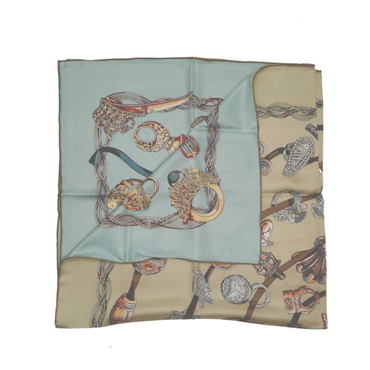 Digital Printing Double Sides Silk Satin Scarf